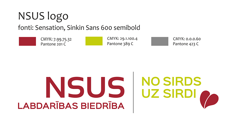 NSUS logo tehniskie parametri